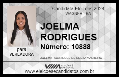 Candidato JOELMA RODRIGUES 2024 - WAGNER - Eleições