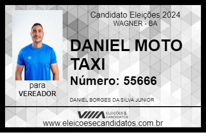 Candidato DANIEL MOTO TAXI 2024 - WAGNER - Eleições