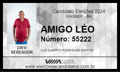 Candidato AMIGO LÉO 2024 - WAGNER - Eleições