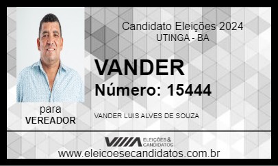 Candidato VANDER 2024 - UTINGA - Eleições