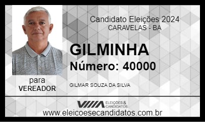 Candidato GILMINHA 2024 - CARAVELAS - Eleições