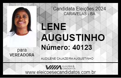 Candidato LENE AUGUSTINHO 2024 - CARAVELAS - Eleições