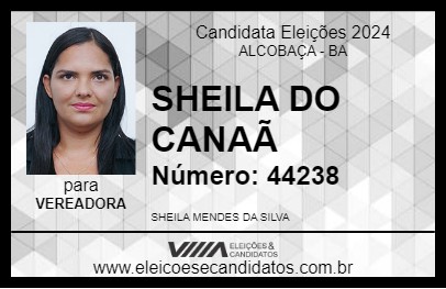 Candidato SHEILA DO CANAÃ 2024 - ALCOBAÇA - Eleições