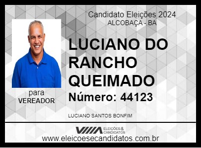 Candidato LUCIANO DO RANCHO QUEIMADO 2024 - ALCOBAÇA - Eleições