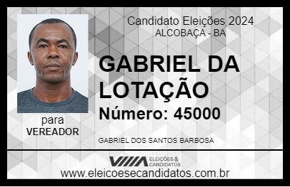 Candidato GABRIEL DA LOTAÇÃO 2024 - ALCOBAÇA - Eleições