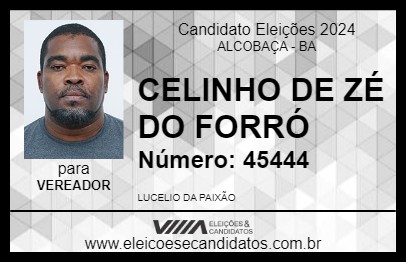 Candidato CELINHO DE ZÉ DO FORRÓ 2024 - ALCOBAÇA - Eleições