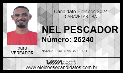 Candidato NEL PESCADOR 2024 - CARAVELAS - Eleições