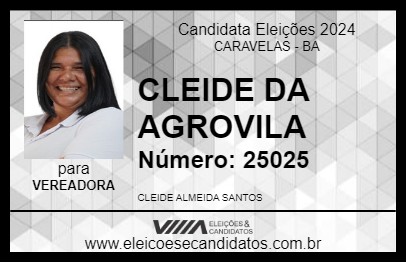 Candidato CLEIDE DA AGROVILA 2024 - CARAVELAS - Eleições