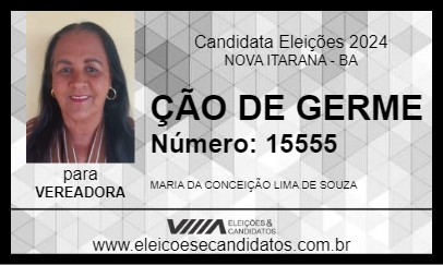 Candidato ÇÃO DE GERME 2024 - NOVA ITARANA - Eleições