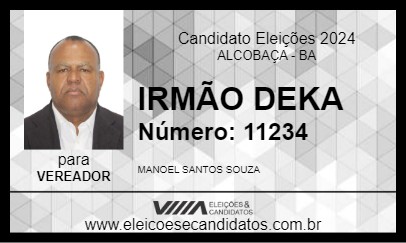 Candidato IRMÃO DEKA 2024 - ALCOBAÇA - Eleições