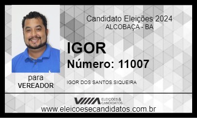 Candidato IGOR 2024 - ALCOBAÇA - Eleições