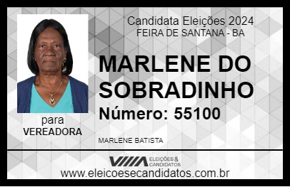 Candidato MARLENE DO SOBRADINHO  2024 - FEIRA DE SANTANA - Eleições