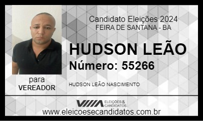 Candidato HUDSON LEÃO 2024 - FEIRA DE SANTANA - Eleições