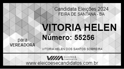 Candidato VITORIA HELEN 2024 - FEIRA DE SANTANA - Eleições