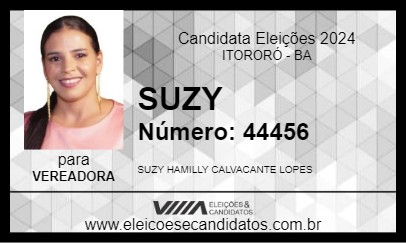 Candidato SUZY 2024 - ITORORÓ - Eleições