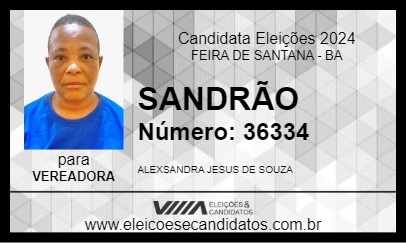 Candidato SANDRÃO 2024 - FEIRA DE SANTANA - Eleições