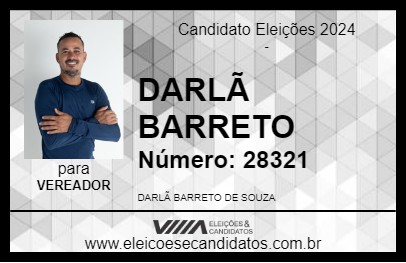 Candidato DARLÃ BARRETO 2024 - CANAVIEIRAS - Eleições