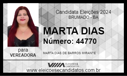 Candidato MARTA DIAS 2024 - BRUMADO - Eleições