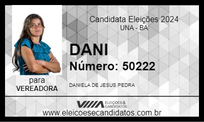 Candidato DANI 2024 - UNA - Eleições