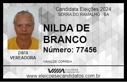 Candidato NILDA DE BRANCO 2024 - SERRA DO RAMALHO - Eleições