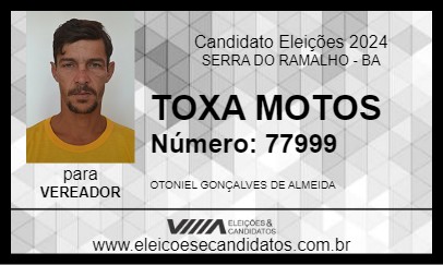 Candidato TOXA MOTOS 2024 - SERRA DO RAMALHO - Eleições