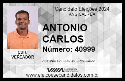 Candidato ANTONIO CARLOS 2024 - ANGICAL - Eleições