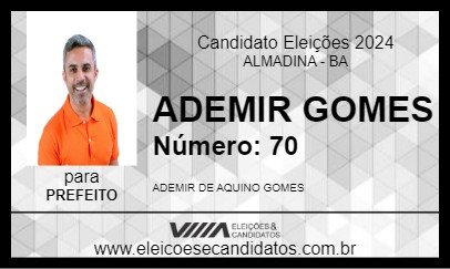 Candidato ADEMIR GOMES 2024 - ALMADINA - Eleições