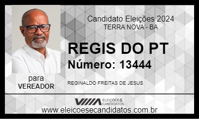 Candidato REGIS DO PT 2024 - TERRA NOVA - Eleições