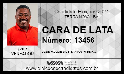 Candidato CARA DE LATA 2024 - TERRA NOVA - Eleições