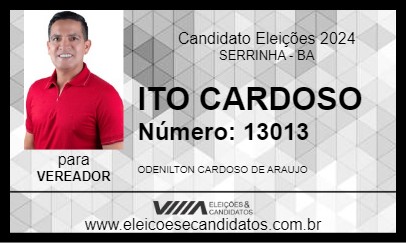 Candidato ITO CARDOSO 2024 - SERRINHA - Eleições