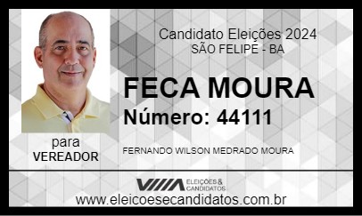 Candidato FECA MOURA 2024 - SÃO FELIPE - Eleições