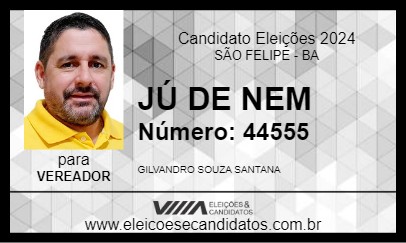 Candidato JÚ DE NEM 2024 - SÃO FELIPE - Eleições