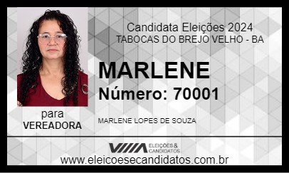 Candidato MARLENE 2024 - TABOCAS DO BREJO VELHO - Eleições