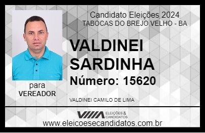 Candidato VALDINEI SARDINHA 2024 - TABOCAS DO BREJO VELHO - Eleições