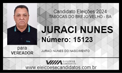 Candidato JURACI NUNES 2024 - TABOCAS DO BREJO VELHO - Eleições