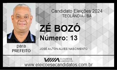 Candidato ZÉ BOZÓ 2024 - TEOLÂNDIA - Eleições