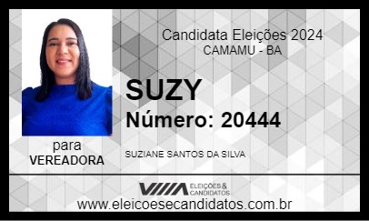 Candidato SUZY 2024 - CAMAMU - Eleições