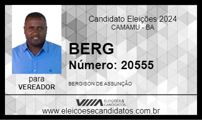 Candidato BERG 2024 - CAMAMU - Eleições