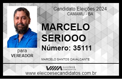 Candidato MARCELO SERIOOO 2024 - CAMAMU - Eleições