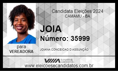 Candidato JOIA 2024 - CAMAMU - Eleições