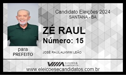 Candidato ZÉ RAUL 2024 - SANTANA - Eleições