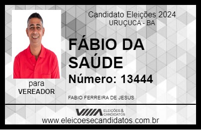 Candidato FÁBIO DA SAÚDE 2024 - URUÇUCA - Eleições