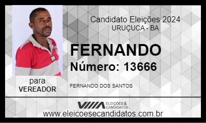 Candidato FERNANDO 2024 - URUÇUCA - Eleições