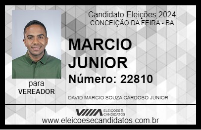 Candidato MARCIO JUNIOR  2024 - CONCEIÇÃO DA FEIRA - Eleições