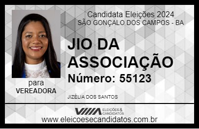 Candidato JIO DA ASSOCIAÇÃO 2024 - SÃO GONÇALO DOS CAMPOS - Eleições