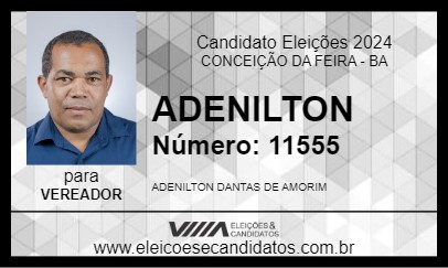 Candidato ADENILTON 2024 - CONCEIÇÃO DA FEIRA - Eleições