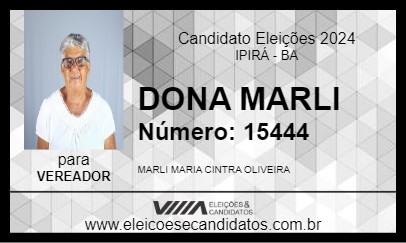 Candidato DONA MARLI 2024 - IPIRÁ - Eleições