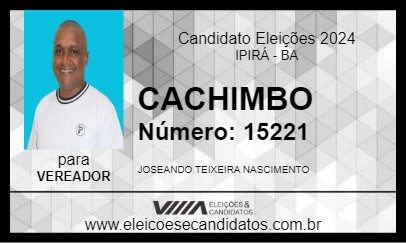 Candidato CACHIMBO 2024 - IPIRÁ - Eleições