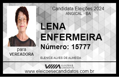 Candidato LENA ENFERMEIRA 2024 - ANGICAL - Eleições