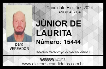 Candidato JÚNIOR DE LAURITA 2024 - ANGICAL - Eleições